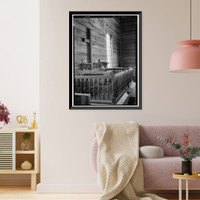 Historic Framed Print, Old Christ Church, State Roads 465 & 465-A, Laurel vicinity, Sussex County, DE,  17-7/8" x 21-7/8"