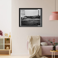 Historic Framed Print, Houston-White Company Mill & Basket Factory, Main Street & Railroad Avenue, Millsboro, Sussex County, DE - 3,  17-7/8" x 21-7/8"