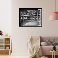 Historic Framed Print, Houston-White Company Mill & Basket Factory, Main Street & Railroad Avenue, Millsboro, Sussex County, DE - 21,  17-7/8" x 21-7/8"