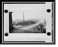 Historic Framed Print, Houston-White Company Mill & Basket Factory, Main Street & Railroad Avenue, Millsboro, Sussex County, DE - 33,  17-7/8" x 21-7/8"
