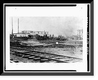 Historic Framed Print, Houston-White Company Mill & Basket Factory, Main Street & Railroad Avenue, Millsboro, Sussex County, DE - 34,  17-7/8" x 21-7/8"