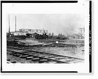Historic Framed Print, Houston-White Company Mill & Basket Factory, Main Street & Railroad Avenue, Millsboro, Sussex County, DE - 34,  17-7/8" x 21-7/8"