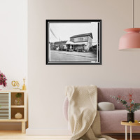 Historic Framed Print, Milford Ice & Coal Company, 18 Maple Avenue, Milford, Sussex County, DE,  17-7/8" x 21-7/8"