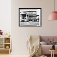 Historic Framed Print, Milford Ice & Coal Company, 18 Maple Avenue, Milford, Sussex County, DE - 2,  17-7/8" x 21-7/8"