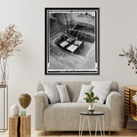 Historic Framed Print, Milford Ice & Coal Company, 18 Maple Avenue, Milford, Sussex County, DE - 14,  17-7/8" x 21-7/8"