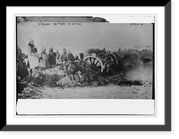 Historic Framed Print, German battery in action,  17-7/8" x 21-7/8"