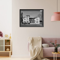 Historic Framed Print, Governor William H. Ross House, State Route 543, Seaford vicinity, Sussex County, DE - 2,  17-7/8" x 21-7/8"