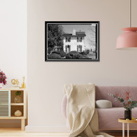 Historic Framed Print, Governor William H. Ross House, State Route 543, Seaford vicinity, Sussex County, DE - 5,  17-7/8" x 21-7/8"