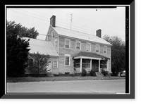 Historic Framed Print, Cannon Hall, Road 79 at Woodland Ferry, Woodland, Sussex County, DE,  17-7/8" x 21-7/8"
