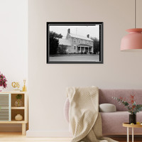 Historic Framed Print, Cannon Hall, Road 79 at Woodland Ferry, Woodland, Sussex County, DE,  17-7/8" x 21-7/8"