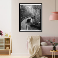 Santa Ana River Hydroelectric System, Flume & Tunnel below Fish Screen, Redlands vicinity, San Bernardino County, CA - 2, Vintage Wall Art