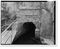 Santa Ana River Hydroelectric System, Flume & Tunnel below Fish Screen, Redlands vicinity, San Bernardino County, CA - 3, Vintage Poster