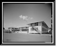 U.S. Naval Base, Pearl Harbor, Barracks, Russell Way at Corner of Neville Way, Pearl Harbor, Honolulu County, HI - 2, Antique Print