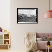 Historic Framed Print, St. Nicholas Russian Orthodox Churches, Igiugig, AK - 2,  17-7/8" x 21-7/8"