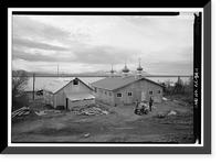 Historic Framed Print, St. Nicholas Russian Orthodox Church, Nondalton, Lake & Peninsula Borough, AK,  17-7/8" x 21-7/8"