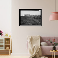 Historic Framed Print, Russian Orthodox Church, Savonoski-Abandon City, King Salmon vicinity, Bristol Bay Borough, AK - 4,  17-7/8" x 21-7/8"