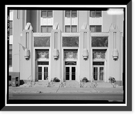 Historic Framed Print, U.S. Post Office & Courthouse, Cushman Street, between Second & Third Avenues, Fairbanks, Fairbanks North Star Borough, AK - 2,  17-7/8" x 21-7/8"