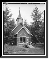 St. George's Episcopal Church, Lake Avenue, between First & Second Streets, Cordova, Valdez-Cordova Census Area, AK, Antique Poster