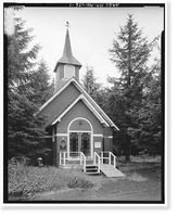 St. George's Episcopal Church, Lake Avenue, between First & Second Streets, Cordova, Valdez-Cordova Census Area, AK, Antique Poster