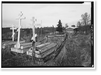 Elevation of Holy Cross Russian Orthodox Church (New), Russian Mission, Wade Hampton Census Area, AK - 2, Vintage Wall Art