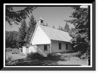 Historic Framed Print, St. Michael the Archangel Russian Orthodox Church, Lake Avenue, Cordova, Valdez-Cordova Census Area, AK - 3,  17-7/8" x 21-7/8"