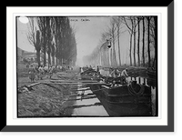 Historic Framed Print, Oise Canal,  17-7/8" x 21-7/8"