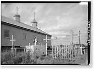 St. Jacob Russian Orthodox Church, Napaskiak, Bethel Census Area, AK - 2, Vintage Print