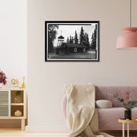 St. Nicholas Russian Orthodox Churches, Old Church, Eklutna, Anchorage, AK - 2, Historic Print