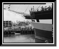Ship BALCLUTHA, 2905 Hyde Street Pier, San Francisco, San Francisco County, CA - 8, Antique Print