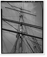 Ship BALCLUTHA, 2905 Hyde Street Pier, San Francisco, San Francisco County, CA - 26, Vintage Print