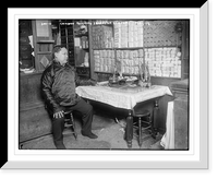 Historic Framed Print, Chinaman receiving friends on New Year's Day, Feb. 1, 1908,  17-7/8" x 21-7/8"