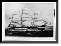 Ship BALCLUTHA, 2905 Hyde Street Pier, San Francisco, San Francisco County, CA - 142, Historic Print