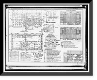 Historic Framed Print, Vandenberg Air Force Base, Space Launch Complex 3, Technical Support Building, Napa & Alden Roads, Lompoc, Santa Barbara County, CA - 8,  17-7/8" x 21-7/8"