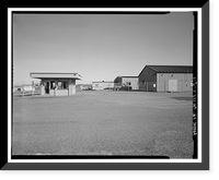 Historic Framed Print, Vandenberg Air Force Base, Space Launch Complex 3, Entry Control Point, Napa & Alden Roads, Lompoc, Santa Barbara County, CA,  17-7/8" x 21-7/8"