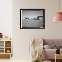 Historic Framed Print, Vandenberg Air Force Base, Space Launch Complex 3, Entry Control Point, Napa & Alden Roads, Lompoc, Santa Barbara County, CA,  17-7/8" x 21-7/8"