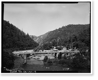 Chili Bar Bridge, Spanning South Fork of American River at State Hig, Placerville vicinity, El Dorado County, CA - 9, Antique Wall Art