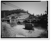 Chili Bar Bridge, Spanning South Fork of American River at State Hig, Placerville vicinity, El Dorado County, CA - 12, Vintage Poster