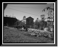 Folsom Powerhouse, Adjacent to American River, Folsom vicinity, Sacramento County, CA - 16, Antique Print