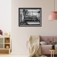 Folsom Powerhouse, Adjacent to American River, Folsom vicinity, Sacramento County, CA - 31, Historic Print