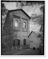 Folsom Powerhouse, Adjacent to American River, Folsom vicinity, Sacramento County, CA - 43, Historic Print