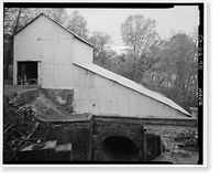 Folsom Powerhouse, Adjacent to American River, Folsom vicinity, Sacramento County, CA - 48, Antique Print