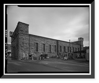 Folsom Powerhouse, Adjacent to American River, Folsom vicinity, Sacramento County, CA - 64, Historic Print