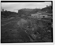 Folsom Powerhouse, Adjacent to American River, Folsom vicinity, Sacramento County, CA - 65, Historic Print