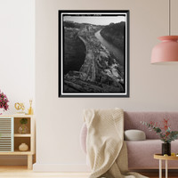 Folsom Powerhouse, Adjacent to American River, Folsom vicinity, Sacramento County, CA - 72, Antique Poster