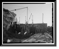 Folsom Powerhouse, Adjacent to American River, Folsom vicinity, Sacramento County, CA - 74, Historic Print