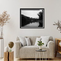 Palisado Avenue Bridge, Spanning Farmington River at State Route 159, Windsor, Hartford County, CT, Historic Print