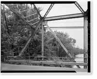Palisado Avenue Bridge, Spanning Farmington River at State Route 159, Windsor, Hartford County, CT - 7, Vintage Poster
