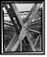 Palisado Avenue Bridge, Spanning Farmington River at State Route 159, Windsor, Hartford County, CT - 16 Classic, Vintage Print