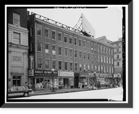 Historic Framed Print, Exchange Building, 121-127 Church Street, 855-871 Chapel Street, New Haven, New Haven County, CT,  17-7/8" x 21-7/8"