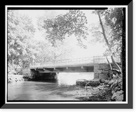 West Main Street Bridge, Spanning Wepawaug River, Milford, New Haven County, CT - 3, Antique Poster